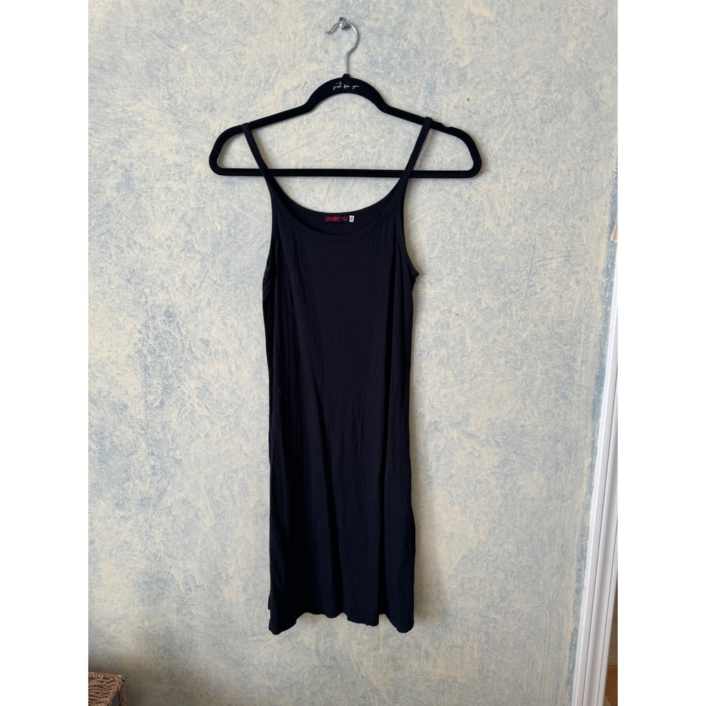 Johnny Was Red Label Women's Black Stretch Knit Cami Slip Dress Size XS